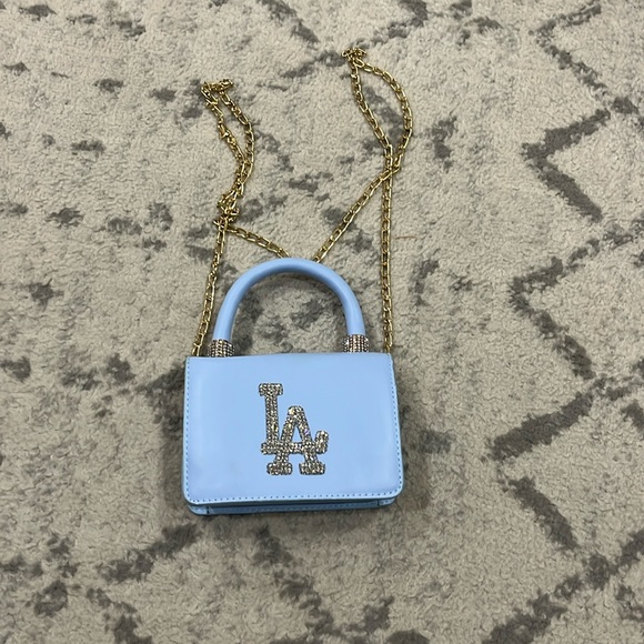 LA blue time stone small purse bag - Picture 1 of 6